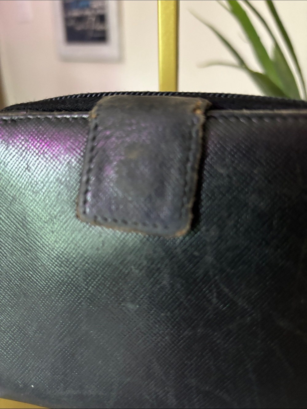 Prada Black Saffiano Leather Zip-Around Wallet - Picture 7 of 16